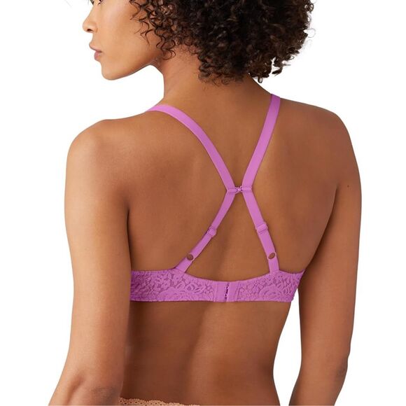 Wacoal NWT Women's Halo Lace Molded Underwire Bra with J-Hook First Bloom 38B - Picture 2 of 3